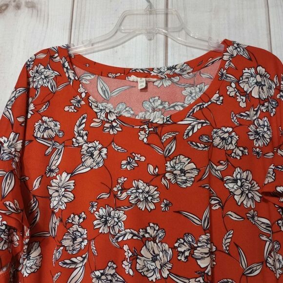 2 For 30 Como Blu Shirt Ladies 3x Floral Short‎ sleeve - Picture 4 of 7